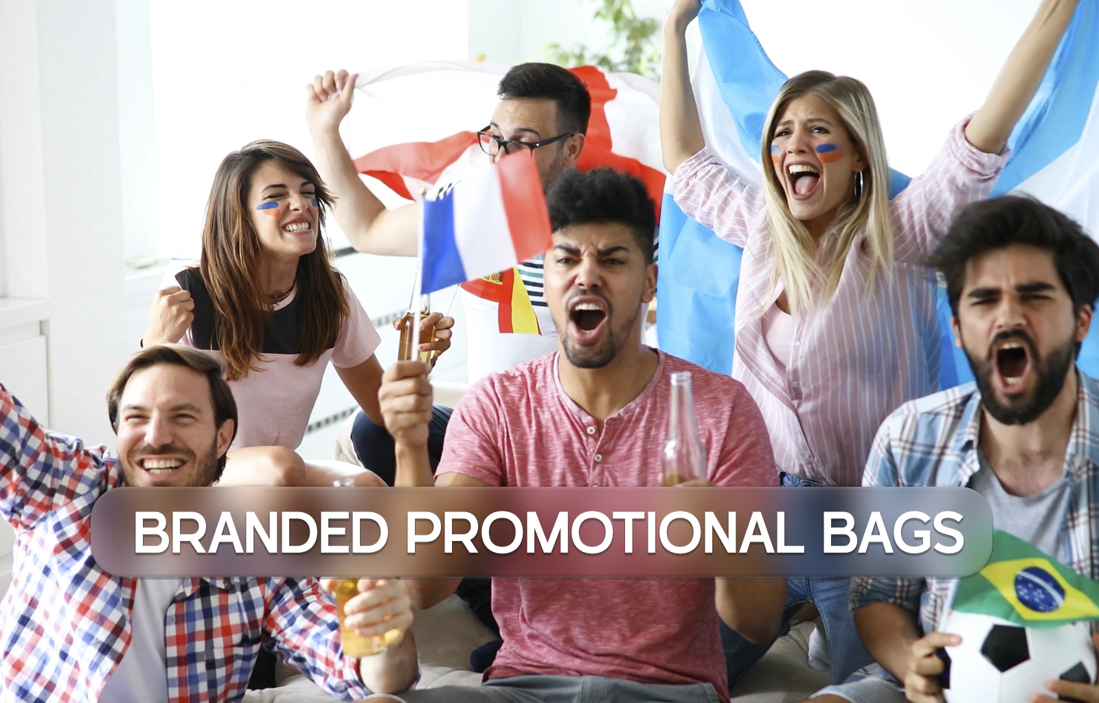 bounce creative designs football world cup branded promotional bags