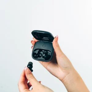 bounce creative designs Lakewood RCS recycled & repairable wireless earbuds, eco friendly promotional earbuds