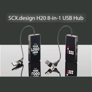 bounce creative designs SCX.design H20 8-in-1 USB hub with dual input and 6-ports