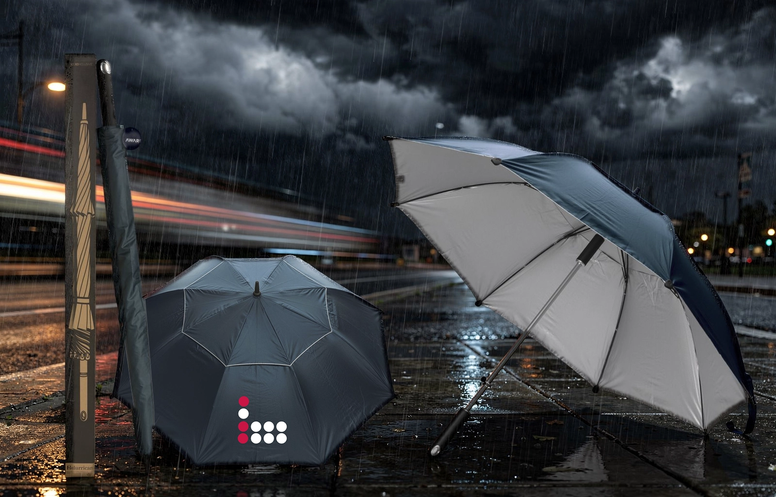 Bounce Creative Designs branded AWARE™ 27' Hurricane Storm Umbrella