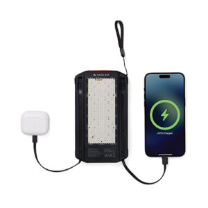 bounce creative designs branded solar power banks Nordic Drift Titan 10.000mAh solar powerbank with 3 panels