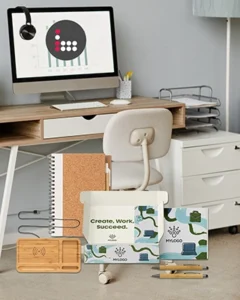 branded onboarding boxes, swag boxes, bounce creative designs