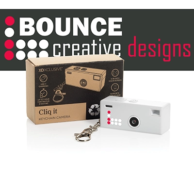Cliq it RCS Recycled Keychain Camera, bounce creative designs