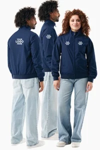 branded eco workwear, IQONIQ Odin recycled polyester urban jacket, bounce creative designs