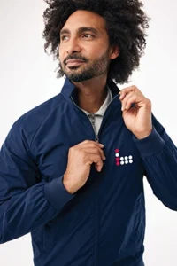 branded eco workwear, IQONIQ Odin recycled polyester urban jacket, bounce creative designs