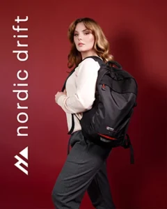 branded recycled backpack, Nordic Drift Trail RCS daypack 16L, bounce creative designs