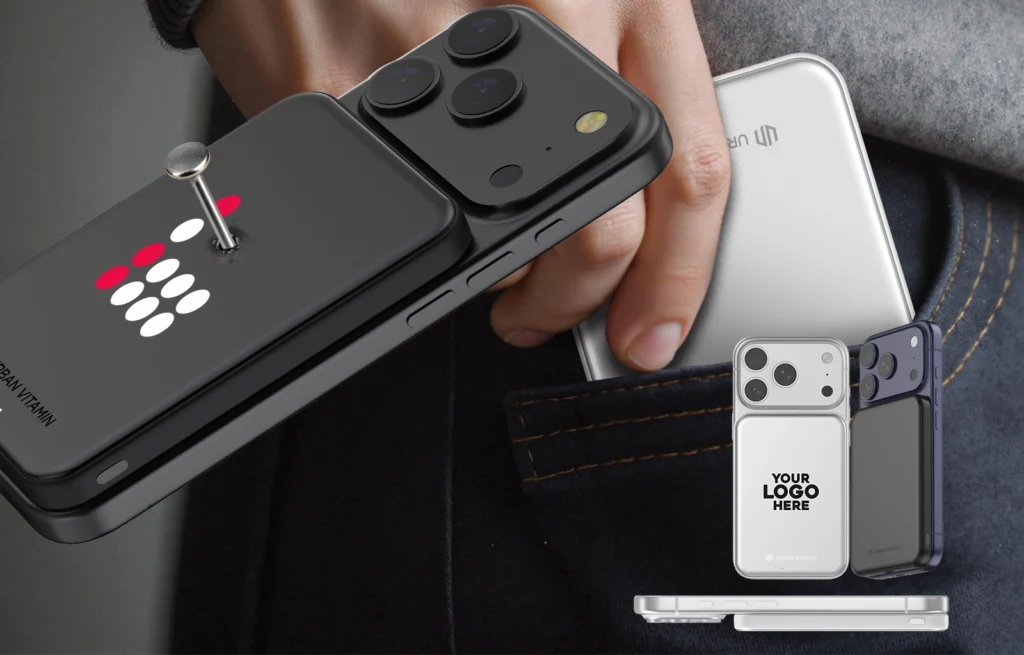 branded magnetic power bank, Urban Vitamin Pomona 5000mAh Qi2.2 25W magnetic powerbank, bounce creative designs