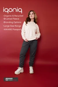 BrandedWorkwear, IQONIQ Etosha lightweight recycled cotton crew neck, bounce creative designs