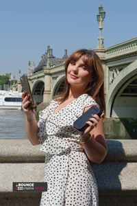 solar power bank, RCS recycled plastic Solar powerbank with 10W Wireless, bounce creative designs