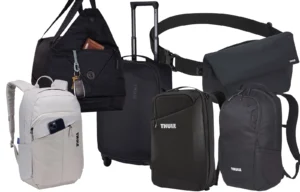 Branded business bags, thule bags, bounce creative designs