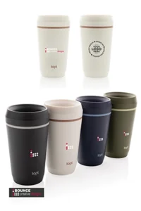 Topl To Go Tumbler with 360 drinking Lid, available from bounce creative designs