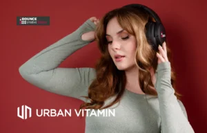 branded recycled headphones, Urban Vitamin Palo Alto RCS rplastic headphone, bounce creative designs