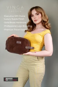 branded washbag, VINGA Hunton washbag, bounce creative designs