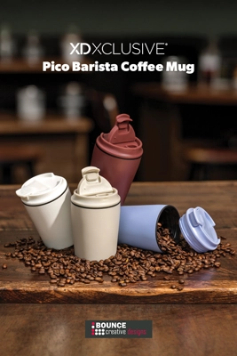 Custom branded 220 ml recycled stainless steel travel mug featuring a secure spillproof lid and custom business logo branding