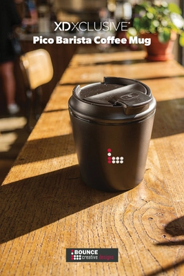 Custom branded 220 ml recycled stainless steel travel mug featuring a secure spillproof lid and custom business logo branding