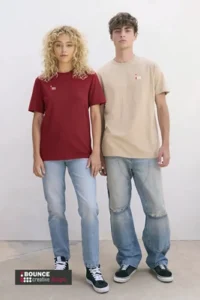 Team members wearing branded custom unisex t-shirts from Bounce Creative Designs