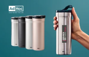 insulated custom travel mugs ready for your branding from bounce creative designs.