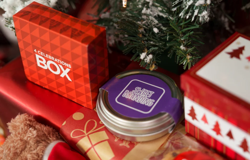 Branded Christmas Chocolate and Sweets from bounce creative designs.