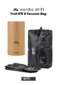 Nordic drift vacuum bag for travelling and commuting from bounce creative designs.