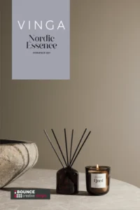 Luxury candle and diffuser gift set, vinga nordic essence from bounce creative designs.