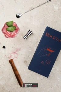 mocktail recipe gift box with recipes and it's brandable with laser engraving from bounce creative designs.