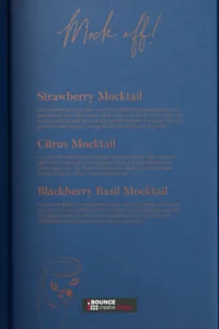 mocktail recipe gift box with recipes and it's brandable with laser engraving from bounce creative designs.