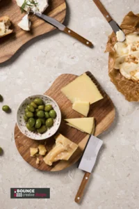 Branded Cheese Board Sets for Christmas and any occasion from bounce creative designs.